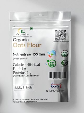 Organic Oats Flour Atta 1Kg - Image 2